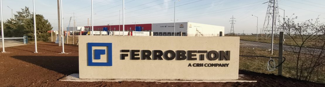 Ferrobeton Ploiesti litere 3D aluminiu vopsit cu proiectoare (4)